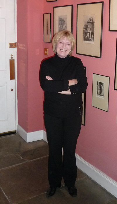 Angela, our gracious hostess at the 14 Hart Street B&B in Edinburgh