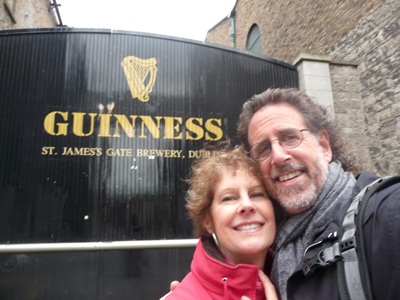 At the Guinness brewery in Dublin