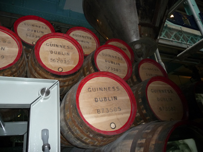 Handmade Guinness casks