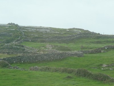 Stone walls everywhere on Innishmore