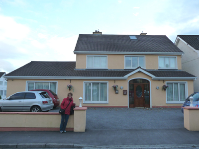 Carol back at the Abacus B&B in Galway