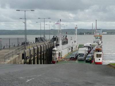 The ferry across the River Shannon
