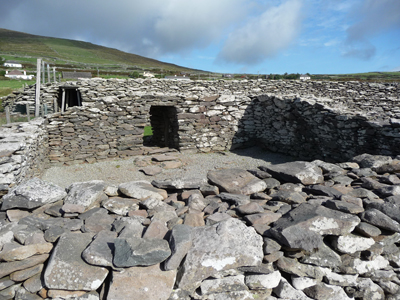 The ruins of an old fort called Dun Beg near Dingle