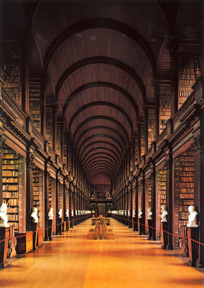 Library at Trinity College in Dublin