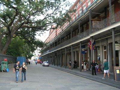 The west side of Jackson Square