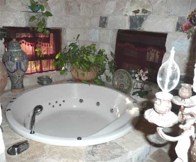 The huge tub in our room