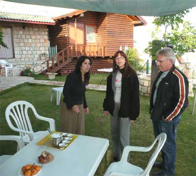 At the home of our gracious hosts in Beit Jann