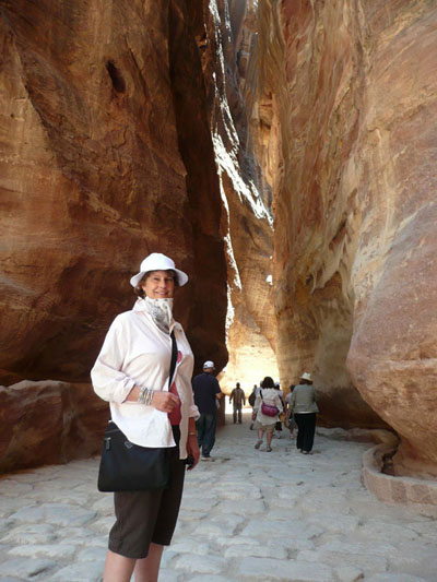 Carol at Petra