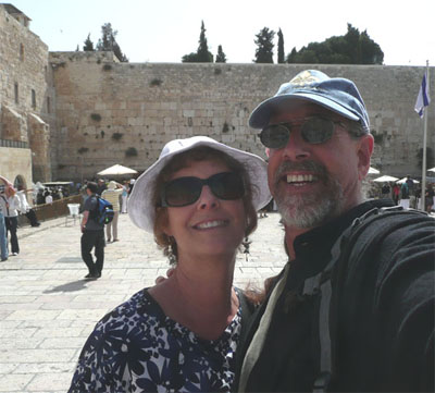 Carol and David at the Western Wall