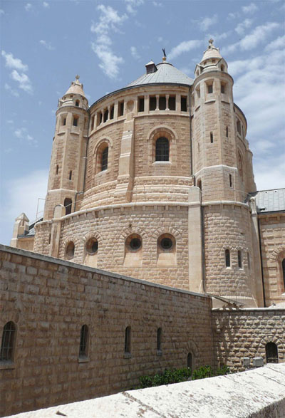 Building near the old walls of Jerusalem