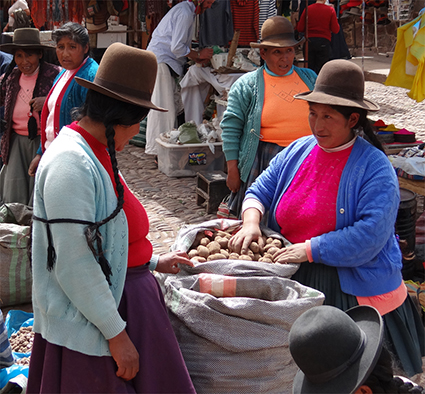 At the Pisaq Market