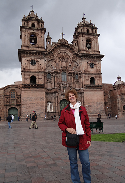 Carol at the Cathedral of Santo Domingo