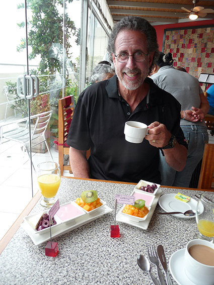 Delicious breakfast at Hotel Runcu, Miraflores, Lima, Peru