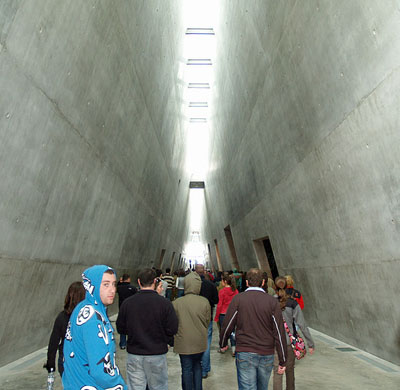 Interior of the Holocaust Museum at Yad Vashem