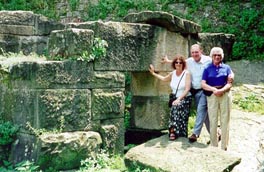 Carol, Bob and Nora at the Etruscan / Roman ruins