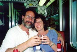 Dinner on the EuroStar train from Paris to Venice