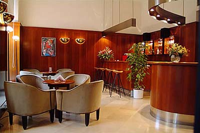The bar at the Hotel Maximiilian