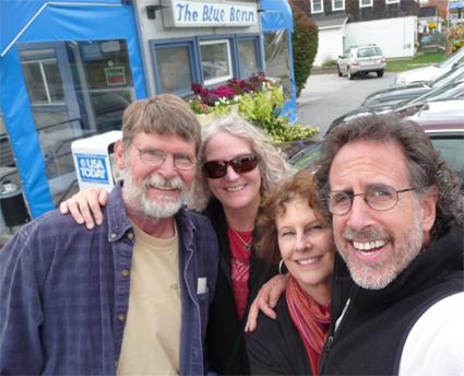 With Dennis and Karen at The Blue Benn Diner in Bennington, Vermont