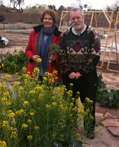 Carol and Michael at our garden