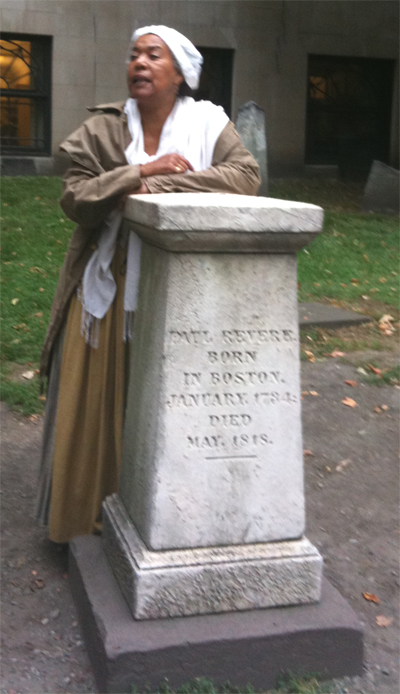 At the tomb of Paul Revere