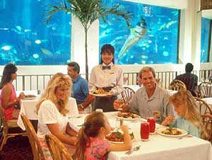 Oceanarium/restaurant at the Pacific Beach Hotel