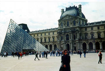Carol at the Louvre