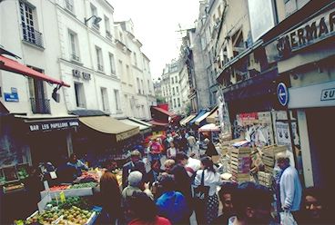 The markets of ancient Rue Mouffetard